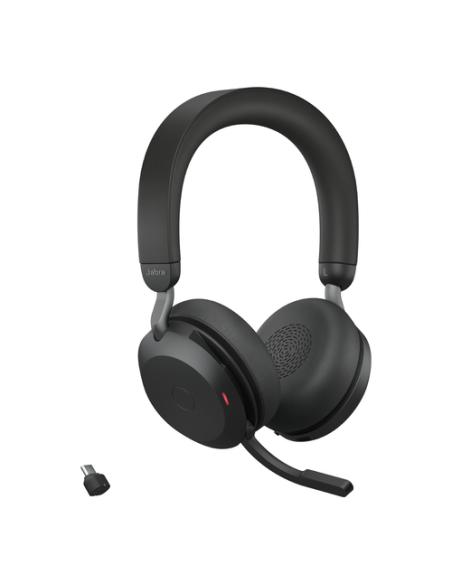 Jabra Evolve2 75 Auriculares Inalámbrico y alámbrico Diadema Oficina/Centro de llamadas USB Tipo C Bluetooth Negro