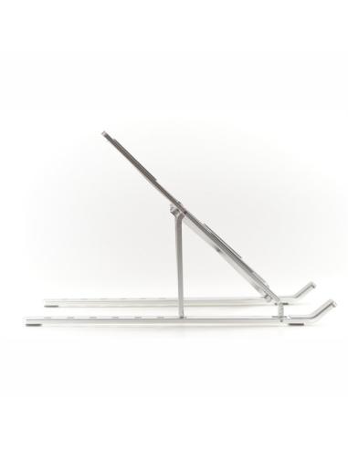 iggual Soporte portátil plegable aluminio plata 17