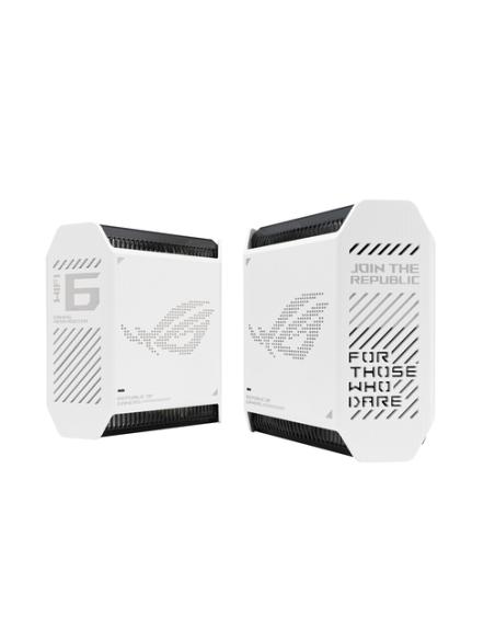 ASUS ROG Rapture GT6 (W-2-PK) Tribanda (2,4 GHz/5 GHz/5 GHz) Wi-Fi 6 (802.11ax) Blanco 4 Interno