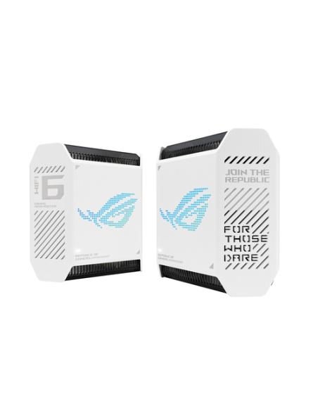 ASUS ROG Rapture GT6 (W-2-PK) Tribanda (2,4 GHz/5 GHz/5 GHz) Wi-Fi 6 (802.11ax) Blanco 4 Interno