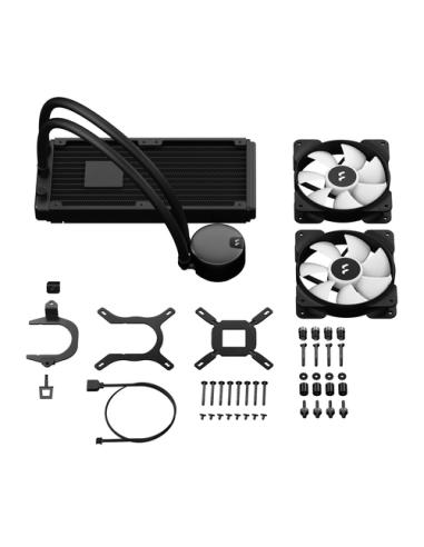 Fractal Design Lumen S24 v2 RGB Procesador Sistema de refrigeración líquida todo en uno 12 cm Negro 1 pieza(s)