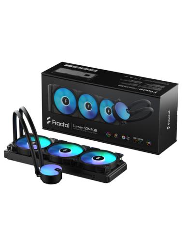 Fractal Design Lumen S36 v2 RGB Procesador Sistema de refrigeración líquida todo en uno 12 cm Negro 1 pieza(s)