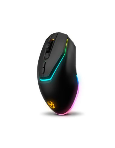 Krom KABALA teclado Ratón incluido Juego RF inalámbrico QWERTY Español Negro