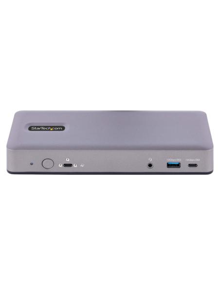 StarTech.com Docking Station USB-C 4K30 Triple /4K60 Doble - Modo Alt DP/DP/HDMI - Hub USB de 7 Puertos - PD 3.0 - GbE - Audio -