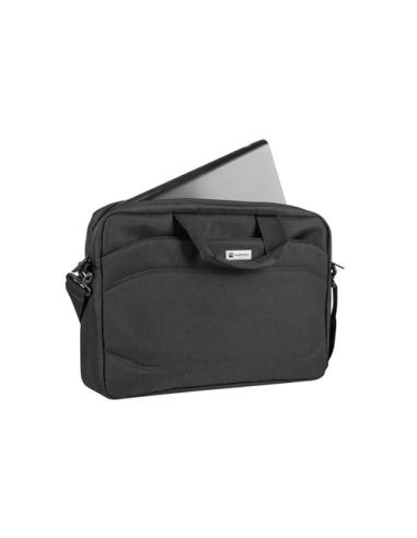 NATEC Nanger 39,6 cm (15.6") Maletín Negro