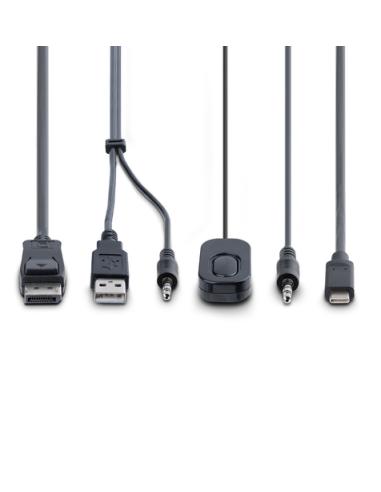 StarTech.com C2-D46-UAC-CBL-KVM interruptor KVM Negro