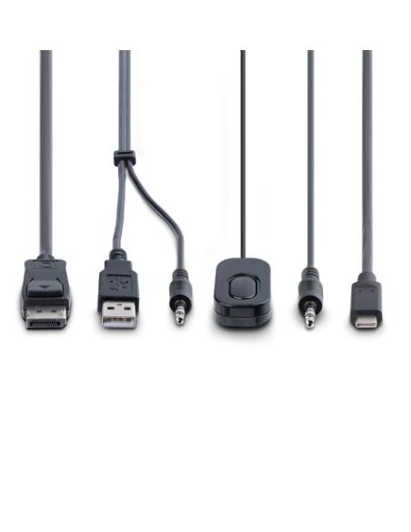 StarTech.com C2-D46-UAC-CBL-KVM interruptor KVM Negro