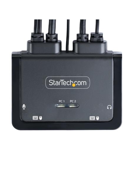 StarTech.com C2-D46-UAC-CBL-KVM interruptor KVM Negro