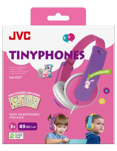 JVC HA-KD7 Auriculares Alámbrico Diadema Música Rosa, Púrpura