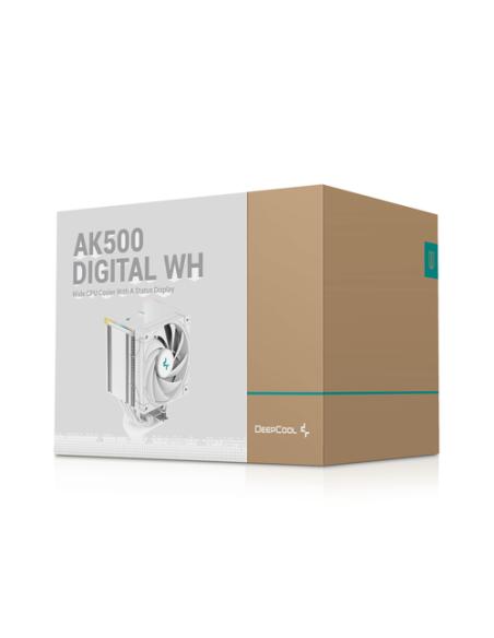 DeepCool AK500 Digital WH Procesador Refrigerador de aire 12 cm Blanco 1 pieza(s)
