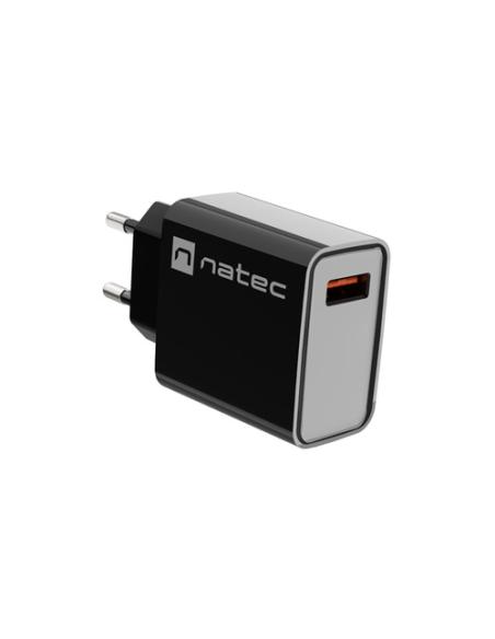 NATEC RIBERA Universal Negro Corriente alterna Carga rápida Interior
