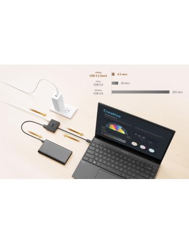 ASUS USB-C Mini Dock Alámbrico USB 3.2 Gen 2 (3.1 Gen 2) Type-C Negro