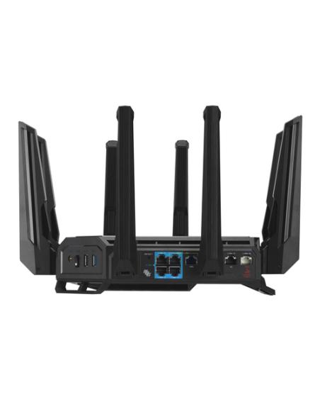 ASUS ROG Rapture GT-BE98 router inalámbrico 10 Gigabit Ethernet Quad-band (2.4 GHz / 5 GHz-1 / 5 GHz-2 / 6 GHz) Negro