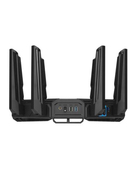 ASUS ROG Rapture GT-BE98 router inalámbrico 10 Gigabit Ethernet Quad-band (2.4 GHz / 5 GHz-1 / 5 GHz-2 / 6 GHz) Negro