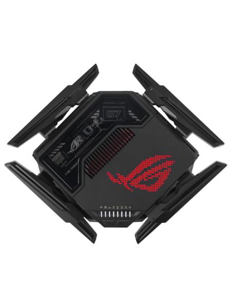 ASUS ROG Rapture GT-BE98 router inalámbrico 10 Gigabit Ethernet Quad-band (2.4 GHz / 5 GHz-1 / 5 GHz-2 / 6 GHz) Negro