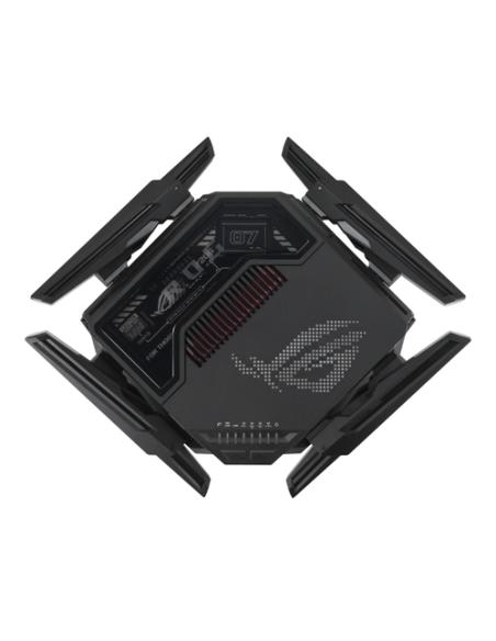 ASUS ROG Rapture GT-BE98 router inalámbrico 10 Gigabit Ethernet Quad-band (2.4 GHz / 5 GHz-1 / 5 GHz-2 / 6 GHz) Negro