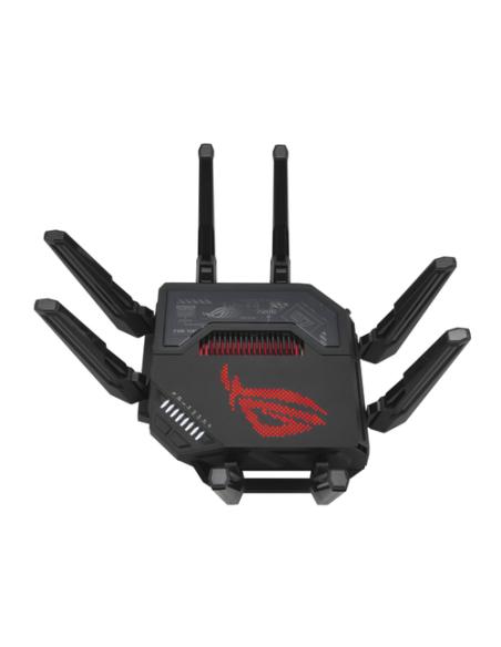 ASUS ROG Rapture GT-BE98 router inalámbrico 10 Gigabit Ethernet Quad-band (2.4 GHz / 5 GHz-1 / 5 GHz-2 / 6 GHz) Negro