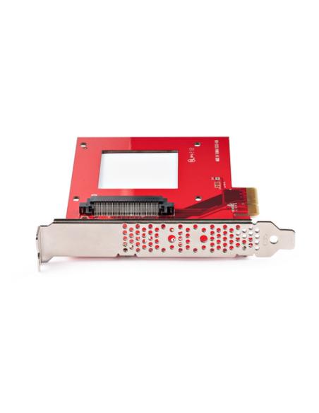 StarTech.com Tarjeta Adaptador U.3 a PCIe - Adaptador PCIe 4.0 x4 para SSDs U.3 NVMe de 2,5" - Tarjeta de Expansión PCI Express 