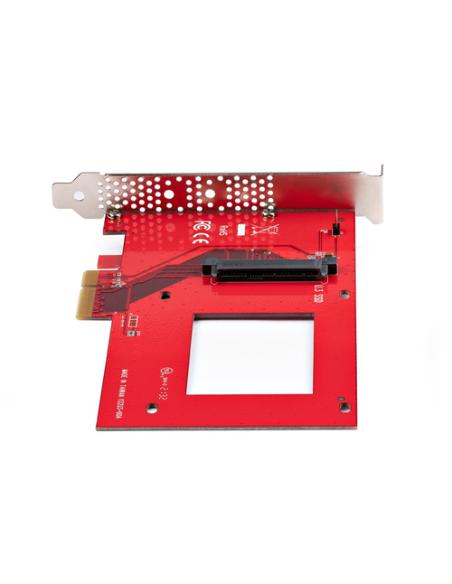 StarTech.com Tarjeta Adaptador U.3 a PCIe - Adaptador PCIe 4.0 x4 para SSDs U.3 NVMe de 2,5" - Tarjeta de Expansión PCI Express 