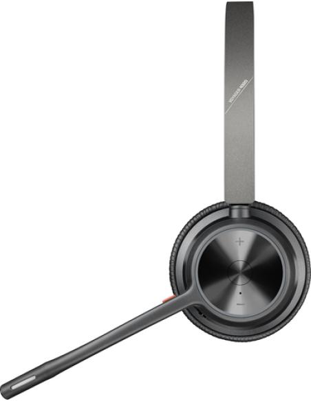 HP Poly Auriculares Poly Voyager 4320 USB-C + adaptador BT700 + soporte de carga