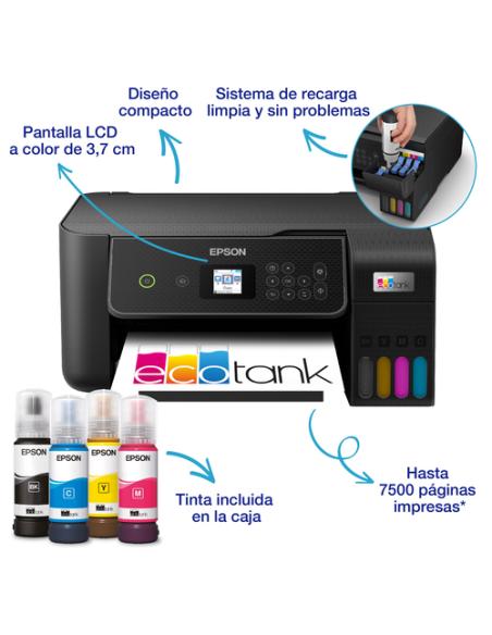 Epson EcoTank ET-2870 Inyección de tinta A4 5760 x 1440 DPI 33 ppm Wifi