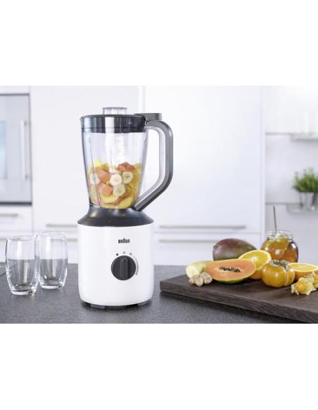 Braun PowerBlend 3 1,5 L Batidora de vaso 800 W Negro, Blanco