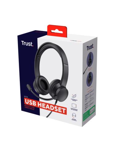 Trust Ayda Auriculares Alámbrico Diadema Llamadas/Música Negro