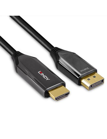 Lindy 40931 adaptador de cable de vídeo 2 m HDMI tipo A (Estándar) DisplayPort Negro