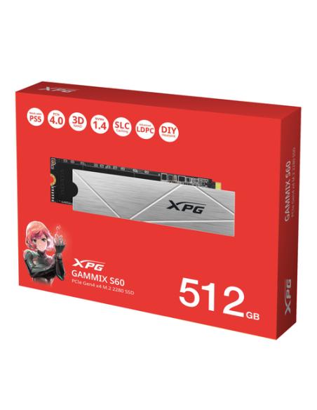 XPG GAMMIX S60 512 GB M.2 PCI Express 4.0 NVMe 3D NAND