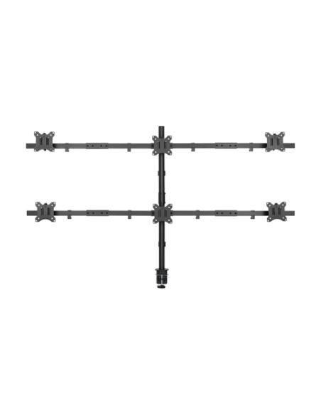 Equip Soporte articulado de sobremesa para 6 monitores de 17"-32