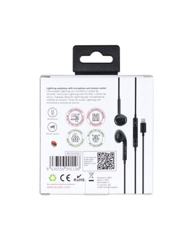 DCU Advance Tecnologic 34151016 auricular y casco Auriculares Alámbrico Dentro de oído Llamadas/Música Negro