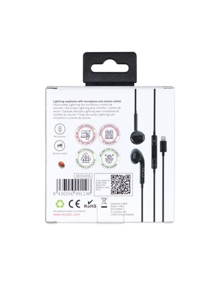 DCU Advance Tecnologic 34151016 auricular y casco Auriculares Alámbrico Dentro de oído Llamadas/Música Negro