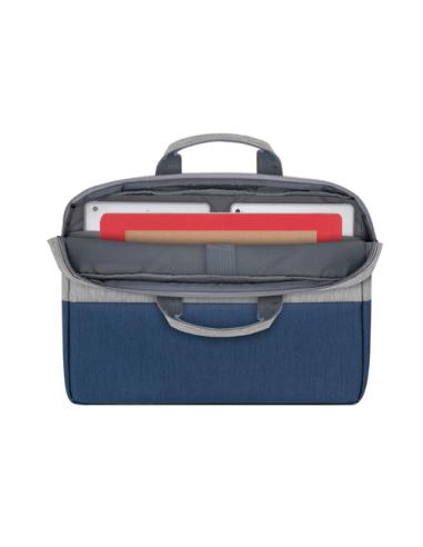 Rivacase 7532 39,6 cm (15.6") Maletín Azul, Gris