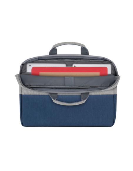 Rivacase 7532 39,6 cm (15.6") Maletín Azul, Gris