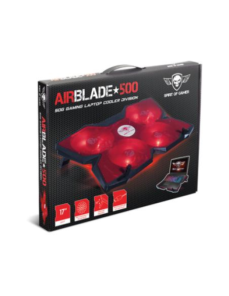 Spirit of Gamer AIRBLADE 500 almohadilla fría 40,6 cm (16") 1200 RPM Negro