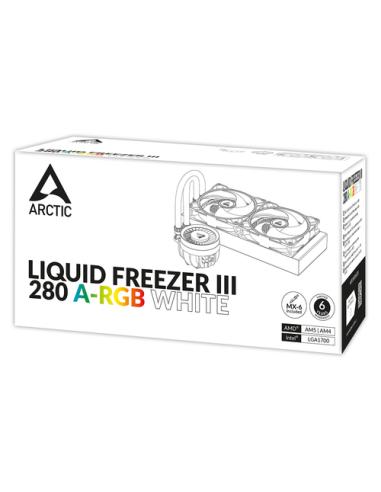 ARCTIC Liquid Freezer III 280 A-RGB Procesador Sistema de refrigeración líquida todo en uno 14 cm Blanco 1 pieza(s)