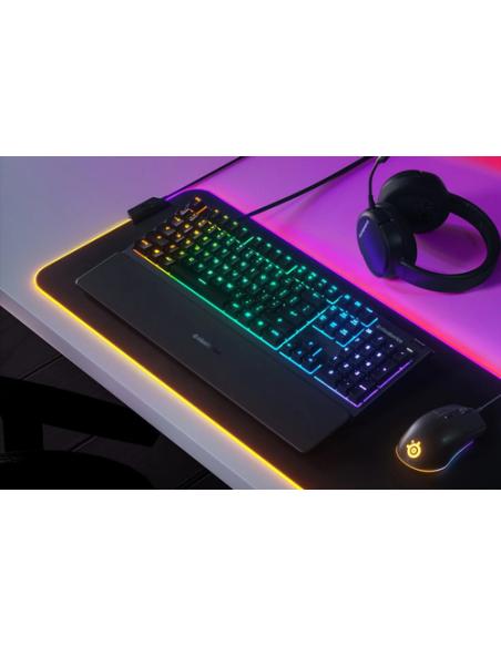 Steelseries APEX 3 teclado Juego USB QWERTY Portugués Negro