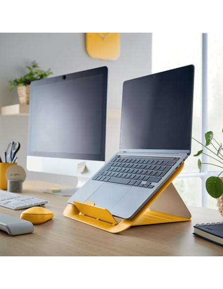 Leitz Ergo Cosy Soporte para ordenador portátil Amarillo 43,2 cm (17")