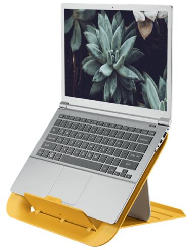 Leitz Ergo Cosy Soporte para ordenador portátil Amarillo 43,2 cm (17")