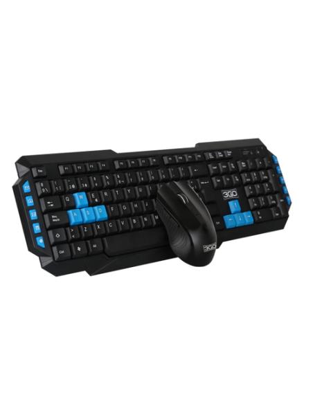 3GO COMBODRILEH2 teclado Ratón incluido Juego USB QWERTY Negro