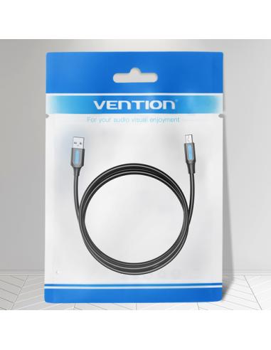 Vention Cable USB 2.0 COMBI/ USB Macho - MiniUSB Macho/ 3m/ Negro