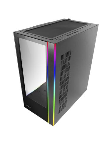 Mars Gaming MC-ULT, Caja Gaming Custom XXL E-ATX, Doble Cristal Templado 90º Sin Marco + Puerta Lateral, Soporte Completo Refrig