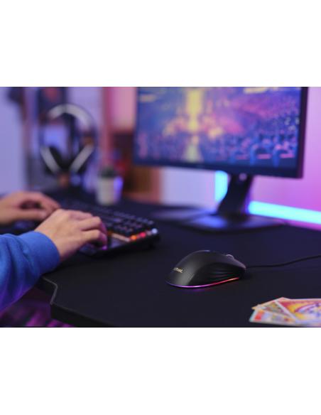 Trust GXT924 YBAR+ ratón Juego mano derecha USB tipo A Óptico 25600 DPI