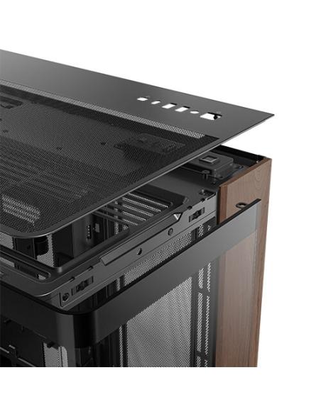 Antec C8 Curve Wood Full Tower Negro, Transparente, Madera
