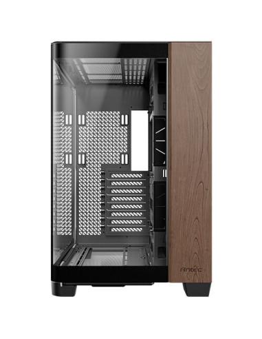 Antec C8 Curve Wood Full Tower Negro, Transparente, Madera