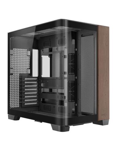 Antec C8 Curve Wood Full Tower Negro, Transparente, Madera