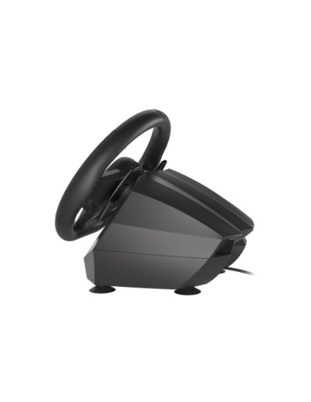 GENESIS Seaborg 400 Negro, Plata USB Volante + Pedales Nintendo Switch, PC, PlayStation 4, Playstation 3, Xbox 360, Xbox One, Xb