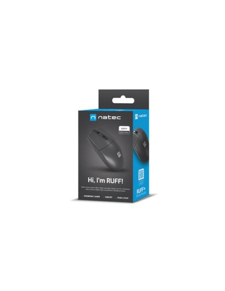 NATEC Ruff Plus ratón Oficina mano derecha USB tipo A Óptico 1200 DPI
