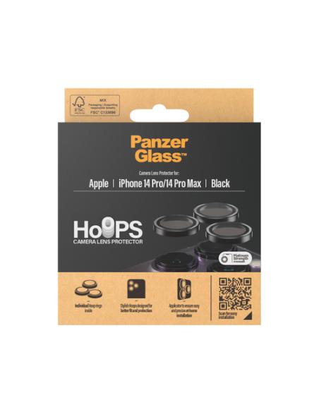 PanzerGlass ® Hoops® Camera Lens Protector Black iPhone 14 Pro | 14 Pro Max Protector de pantalla Apple 1 pieza(s)