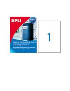 APLI 01228 01228, Blanco, Poliéster, Laser, 210 x 297, 20 pieza(s), 20 hojas 2